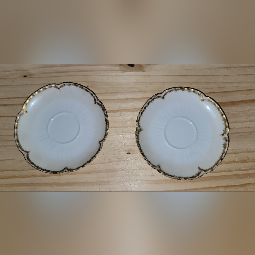 Haviland limoges saucers (2)